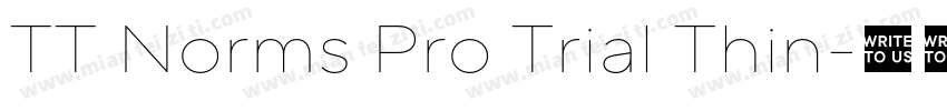 TT Norms Pro Trial Thin字体转换